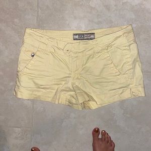 BKE soft yellow shorts